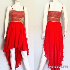 SALE💥NEW WOMEN HIGH LOW CHIFFON DRESS SWEETHEART NECKLINE LINED REMOVABLE STRAP